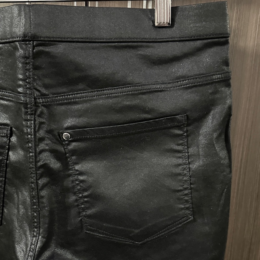 H&M Black Faux Leather Trousers - Picture 7 of 7